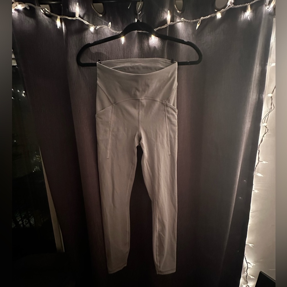 Grey Lululemon Pants With Side Pockets - Size 2